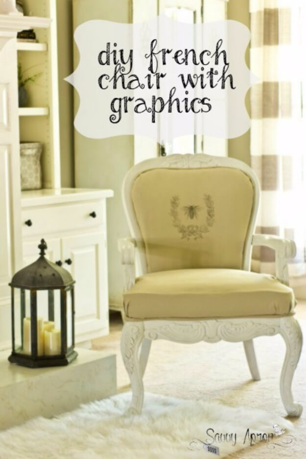 DIY French Chair With Graphics