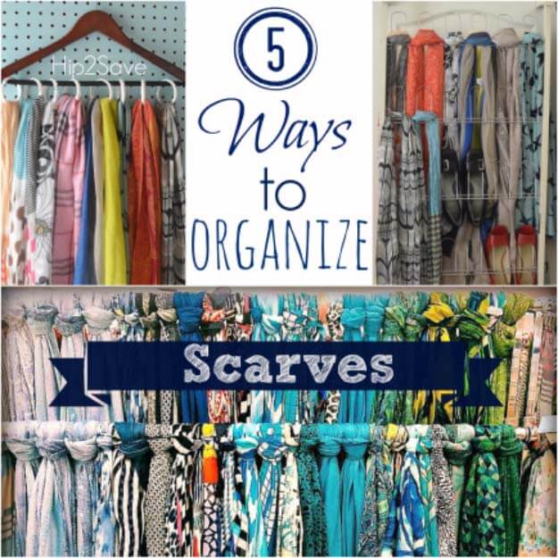 5 Ways To Organize Scarves