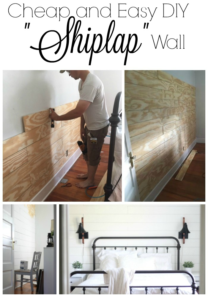 Cheap And Easy DIY Shiplap Wall
