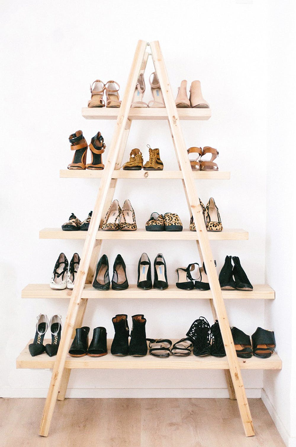 Ladder Shoe Shelf