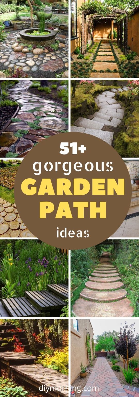 46+ Easy & Cheap Garden Path Ideas For Your Beautiful Garden