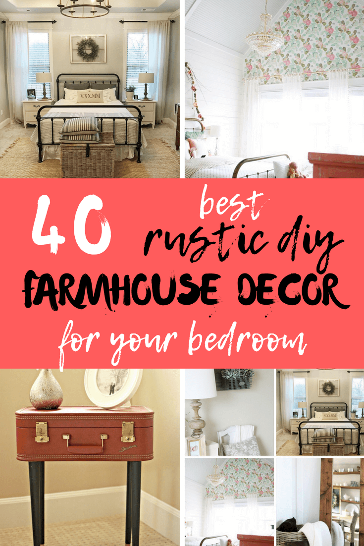 Checkout 40 Trendy Rustic DIY Farmhouse Decor For Your bedroom #homedecor #bedroomdecor #bedroomideas #bedroomdesign #diymorning
