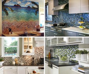 19 Ceramic Tile Mosaic Kitchen Backsplash Designs Ideas For 2022   Mosaic Tile Kichen Backsplash 300x251 