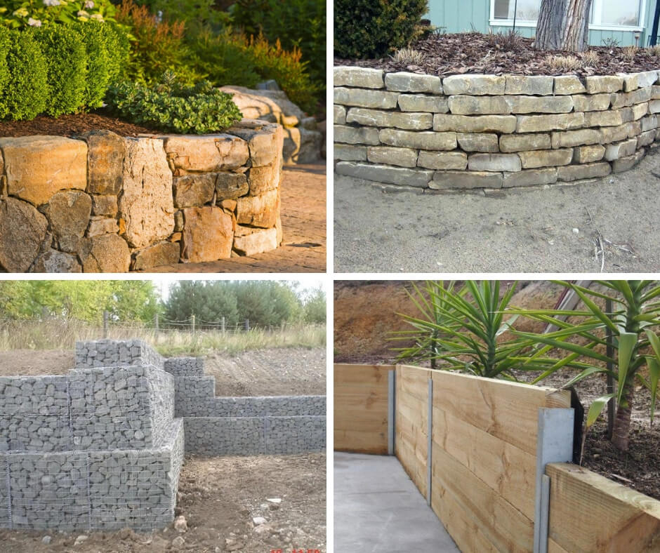 19+ Different Types of Retaining Wall Materials & Designs With Images