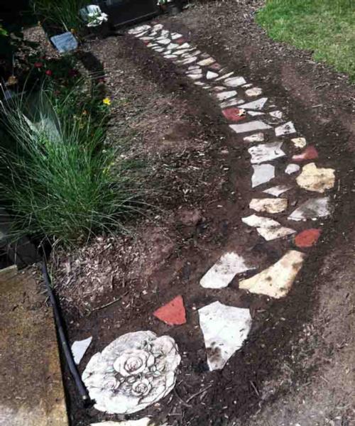 Garden Stone Pathway Completed