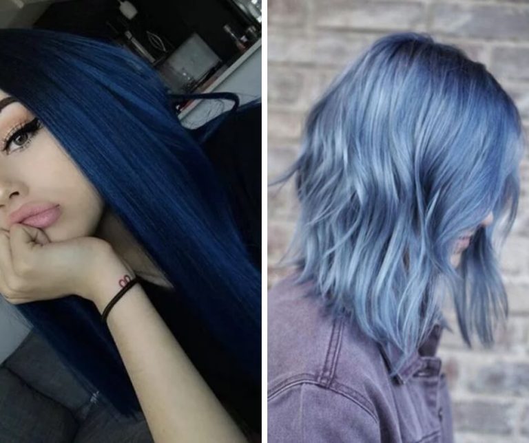 15 Styles of blue hair for a marine touch in your look