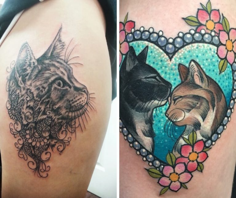 30 Cat Tattoos that every lover of the Feline will love