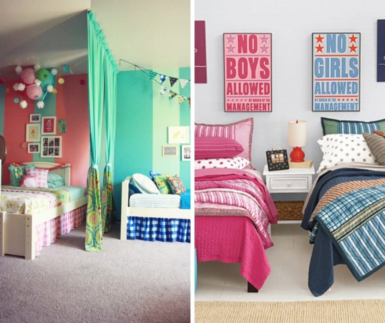 22 Amazing ideas to decorate a bedroom shared by girl and boy