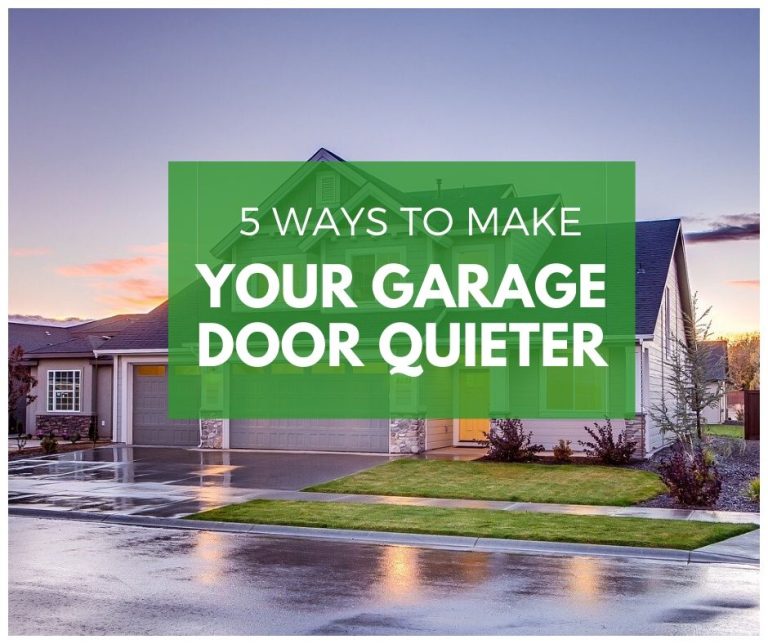 5 Ways to Make Your Garage Door Quieter