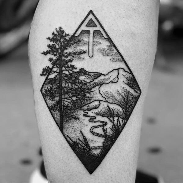 75+ Awesome Hiking Tattoos For Men & Women Who Love The Ourdoors
