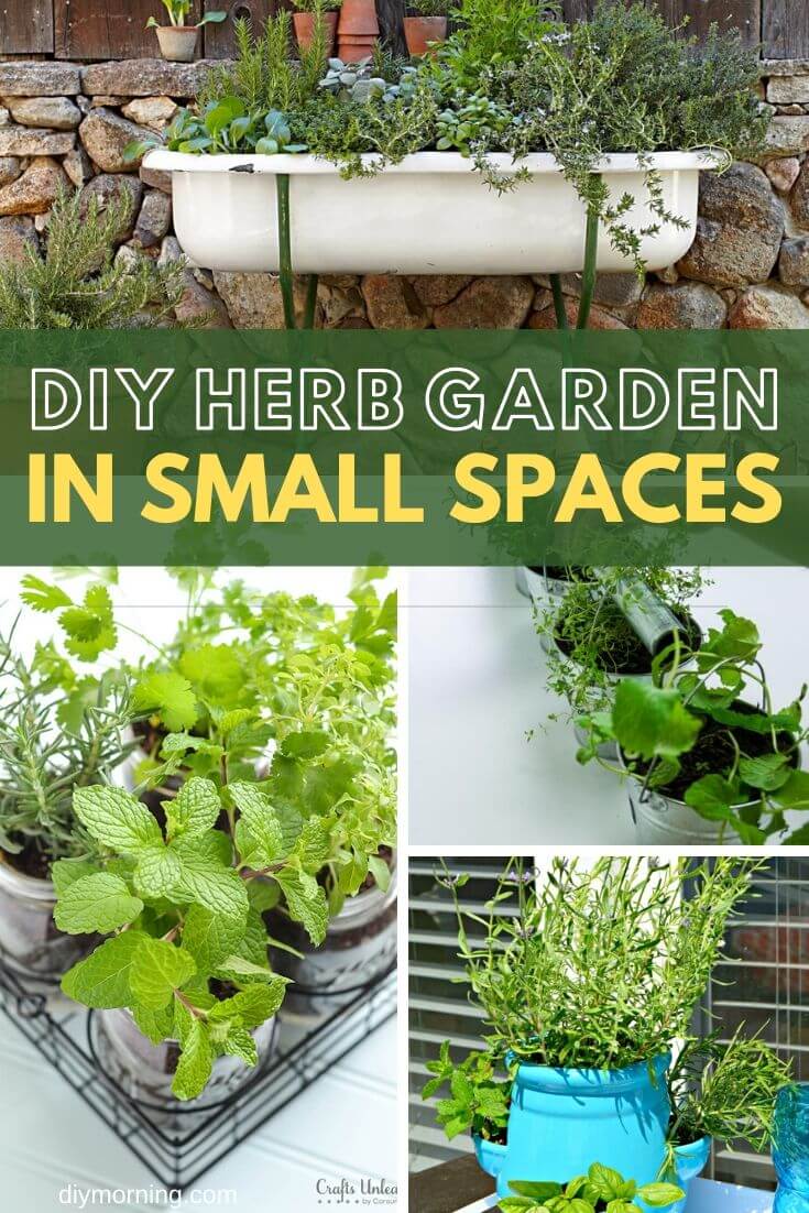 Growing Herbs in Small Spaces 31+ Creative Herb Container Garden Ideas