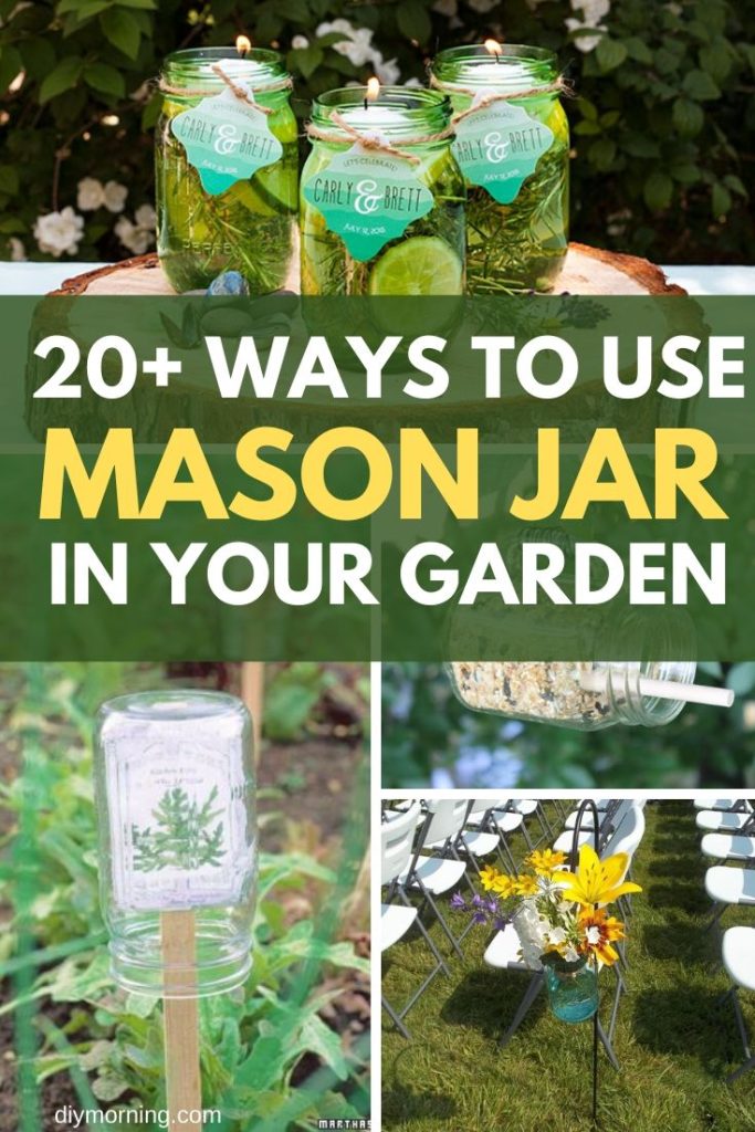 20+ Creative Mason Jar Garden Ideas Ways To Use Mason Jar in Garden