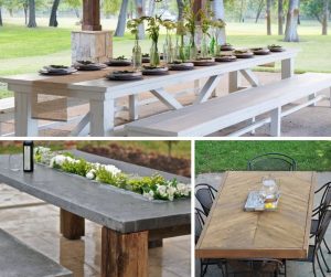 25+ Brilliant DIY Outdoor Dining Table Ideas and Projects (With Plans)