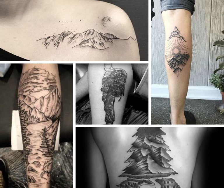 75+ Awesome Hiking Tattoos For People Who Love Hiking