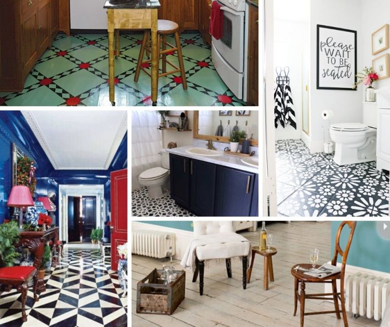 Briiliant Painted Floor Ideas Designs With Patterns