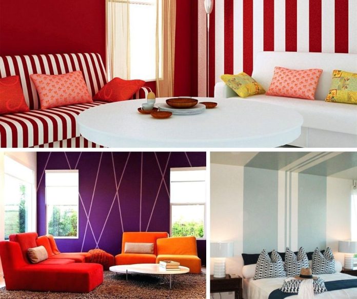 18+ Awesome Striped Wall Design Ideas Ways To Paint Stripes on a Wall