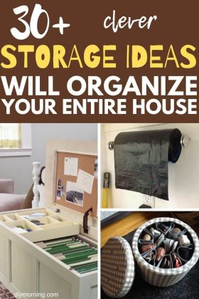 30+ Insanely Clever Storage Ideas To Organize Every Room - DIY Morning