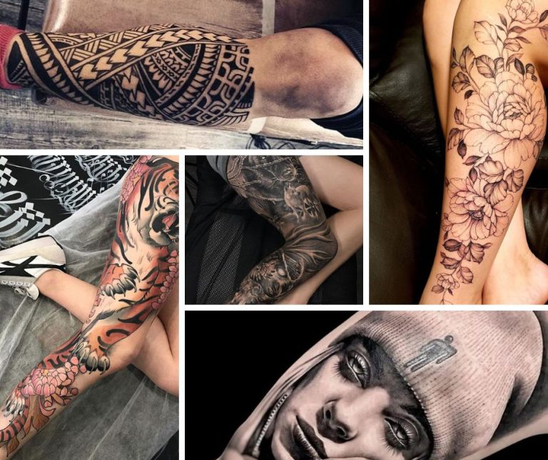 25 Stunning Leg Tattoo Ideas: From Mythology to Portrait Designs