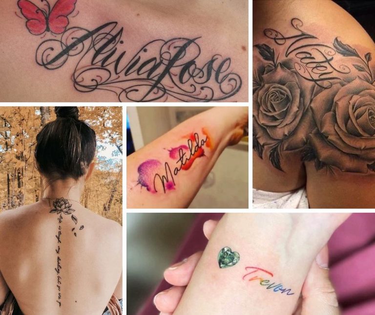 50 Stunning Name Tattoo Ideas to Honor Your Loved Ones