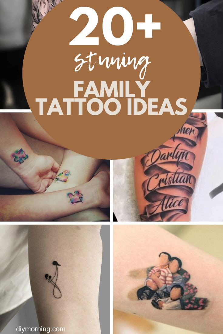 20 Family Tattoo Ideas to Celebrate Your Loved Ones